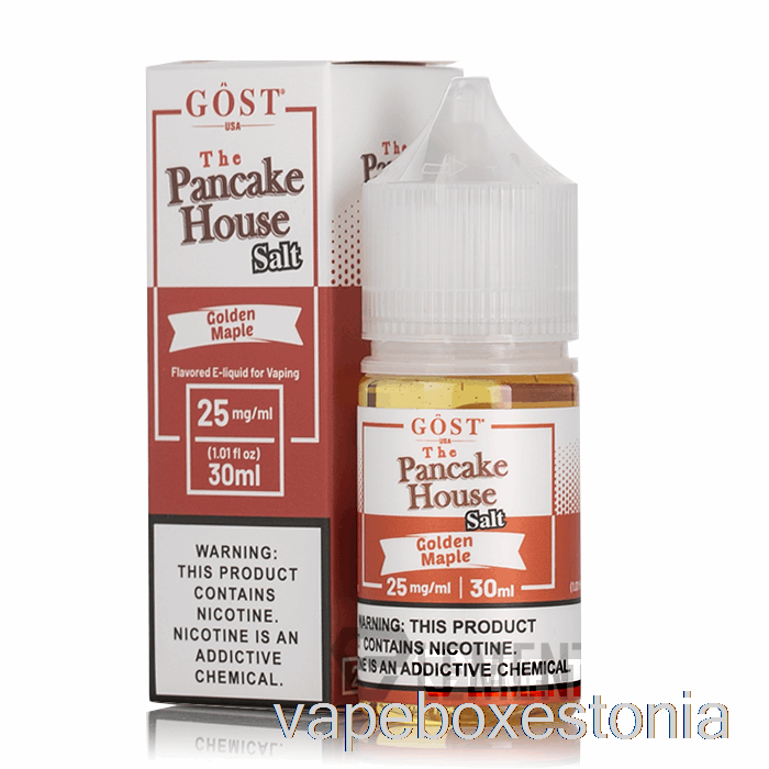 Vape Box Estonia Kuldse Vahtra Soolad - Pannkoogimaja - Gost Aur - 30ml 50mg